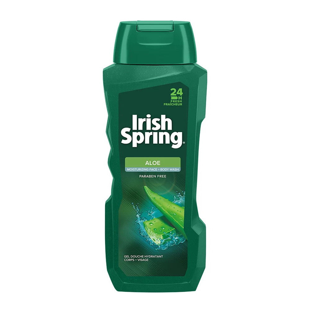 Irish Spring Body Wash Aloe 24 Hour Fresh, 18 Oz